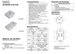 INTERRUPTOR KVM MANUAL DE USUARIO Características