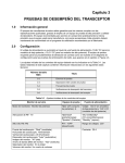 Capítulo 3 PRUEBAS DE DESEMPEÑO DEL