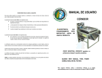 MANUAL DE USUARIO - Máquinas Tortilladoras