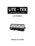 LED STROBE 200 MANUAL DE USUARIO - Lite-tek