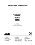 Manual de usuario JLG 3369E. - Logismarket, el Directorio Industrial