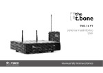 TWS 16 PT sistema inalámbrico UHF manual de instrucciones