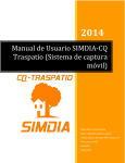 Manual de Usuario SIMDIA-CQ Traspatio (Sistema de
