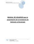 Manual usuario - Constancia de Admisión al Doctorado