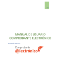MANUAL DE USUARIO COMPROBANTE ELECTRÓNICO