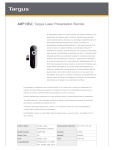 AMP13EU| Targus Laser Presentation Remote