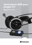 Auriculares USB para juegos 5.1 Manual de usuario