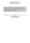 Implementación de un sistema para la evaluación de personal