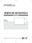 HORNO DE MICROONDAS - Daewoo Electronics México