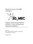 Manual de Usuario de 3D MEC 1.99.19beta: Programa para el