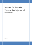 Manual de Usuario Plan de Trabajo Anual