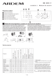 Ardem WE6510F Manual - Recambios, accesorios y repuestos