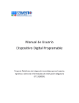 Manual de Usuario Dispositivo Digital Programable