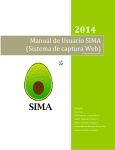 Manual de Usuario SIMA (Sistema de captura Web)