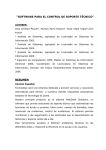 Software para el control de soporte tcnico