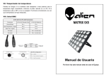 MATRIX 5X5 Manual de Usuario