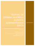 Manual de Usuario SIMPREGA REPORTE ADMINISTRADOR JUNTA