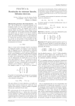 Práctica 3a - Resolución de sistemas lineales. Métodos directos