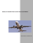 manual de usuario para plan de vuelo electrónico