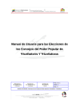 Manual de Usuario para las Elecciones de los Consejos del Poder