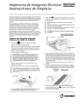 Impresora de imágenes Horizon Instrucciones de limpieza