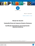 Manual de Usuario Ventanilla Única de Comercio Exterior Mexicano