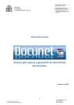 Manual de utilización de DOCUnet para la generación de