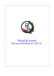 Manual de usuario Servicios WAP de la C.R.C.C.