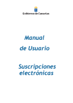 Manual de Usuario Suscripciones electrónicas