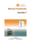 MDT V7 Manual de Instalación