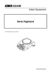 Serie Highland - Adam Equipment