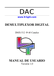 DEMULTIPLEXOR DIGITAL MANUAL DE USUARIO