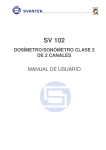 Manual Dosímetro-Sonómetro Clase 2 SV102