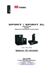 SPIRIT / SPIRIT XL MANUAL DE USUARIO