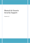 Manual de usuario Security Support