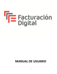 MANUAL DE USUARIO - Facturación Digital