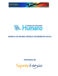 MANUAL DE USUARIO MÓDULO DE BIENESTAR SOCIAL