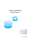 Alarma de Seguridad G5 Manual de Usuario