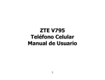 ZTE V795 Teléfono Celular Manual de Usuario