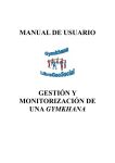 MANUAL DE USUARIO GESTIÓN Y MONITORIZACIÓN DE UNA