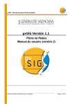 gvSIG Versión 1.1 Piloto de Redes Manual de usuario