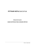 Manual de Usuario - Camas Eléctricas para Cuidados Críticos