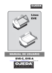MANUAL DE USUARIO EVE-C, EVE-A Línea EVE