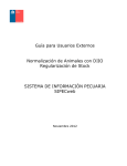 Normalización de Animales con DIIO. Regularización de Stock