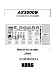 Manual Korg AX3000G