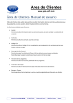 Manual de Usuario del Area de Cliente