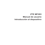 ZTE MF283 Manual de usuario Introducción al dispositivo