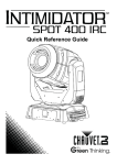 Intimidator Spot 400 IRC Quick Reference Guide Rev. 1 Multi