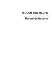 MODEM USB HSDPA Manual de Usuario