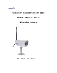 Cámara IP inalámbrica / con cable RESISTENTE AL AGUA Manual